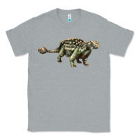 Heather Grey Ankylosaurus T-Rex Classic Tee - LillyAllenDesigns