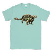 Seafoam Ankylosaurus T-Rex Classic Tee - LillyAllenDesigns
