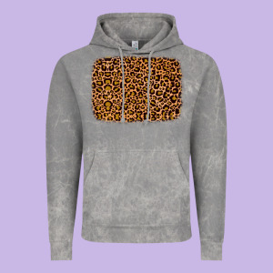 Leopard Glitter Background Vintage Hoodie Designed By Jahusdesignshop