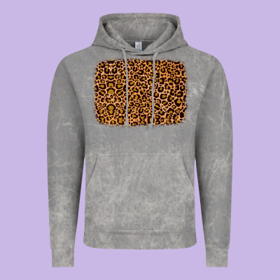 Leopard Glitter Background Vintage Hoodie Designed By Jahusdesignshop