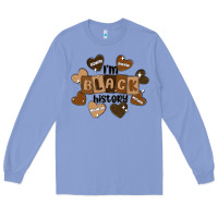 Colony Blue i am black history Long Sleeve Tee - MaliasSmallBusiness