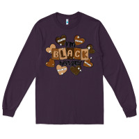 Plum i am black history Long Sleeve Tee - MaliasSmallBusiness