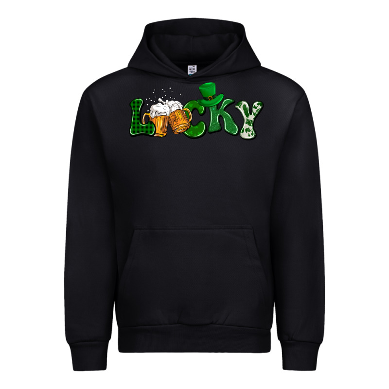 Lucky With Beer St. Patricks Day Urban Hoodie by HowdyJamesFarm | Teevron