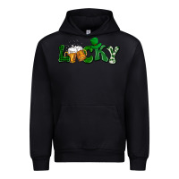 Black Lucky with beer St. Patricks day Urban Hoodie - HowdyJamesFarm