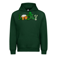 Forest Green Lucky with beer St. Patricks day Urban Hoodie - HowdyJamesFarm