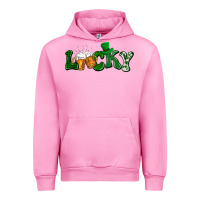 Fuchsia Pink Lucky with beer St. Patricks day Urban Hoodie - HowdyJamesFarm