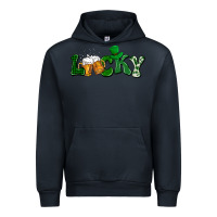 Navy Lucky with beer St. Patricks day Urban Hoodie - HowdyJamesFarm
