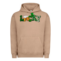 Pigment Burro Lucky with beer St. Patricks day Urban Hoodie - HowdyJamesFarm