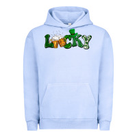 Pigment Grape Ice Lucky with beer St. Patricks day Urban Hoodie - HowdyJamesFarm