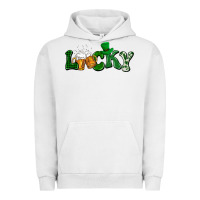 Pigment Lunar Rock Lucky with beer St. Patricks day Urban Hoodie - HowdyJamesFarm