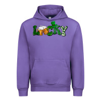 Tulip Lucky with beer St. Patricks day Urban Hoodie - HowdyJamesFarm