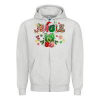 Dove Grey jingle balls Zipper Hoodie - MaliasSmallBusiness