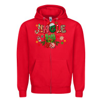 Red jingle balls Zipper Hoodie - MaliasSmallBusiness