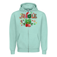 Seafoam jingle balls Zipper Hoodie - MaliasSmallBusiness