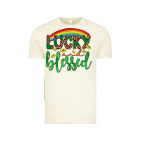 Vintage Arctic Western St. Patrick's Rainbow Lucky And Blessed Vintage Tee - Artiststas