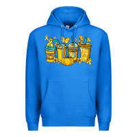 True Royal Childhood Cancer coffee cups yellow ribbon Premium Hoodie - NancyCooperArtShop