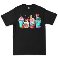 Black ariel coffee cups Premium Tee - Zillion Design Studio