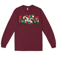 Burgundy mexican flag sunflower mom leopard Long Sleeve Tee - JahusDesignShop