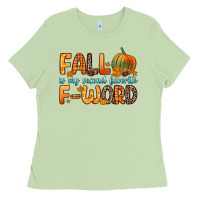 Matcha fall is my second favorite f word Ladies Tee - Zillion Design Studio
