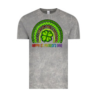 Cloud Rock Happy St. Patrick's Day Shamrock Rainbow Vintage Tee - Artiststas