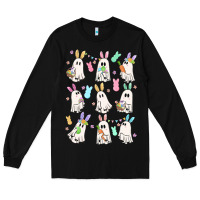 Black bunny ghost Long Sleeve Tee - MaliasSmallBusiness