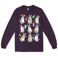 Plum bunny ghost Long Sleeve Tee - MaliasSmallBusiness