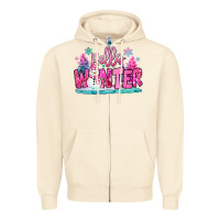 Sandshell hello winter pink snowman Zipper Hoodie - MaliasSmallBusiness