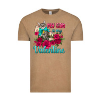 Vintage Coffee my cat is my valentine Vintage Tee - AdoDesignShop