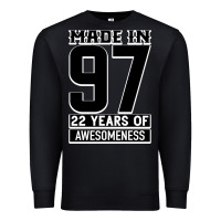 Black Made In 97 22 Years Of Awesomeness Premium Sweatshirt - Bettercallsaul