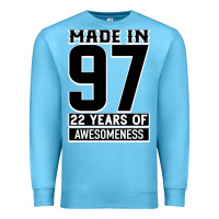 Ocean Blue Made In 97 22 Years Of Awesomeness Premium Sweatshirt - Bettercallsaul