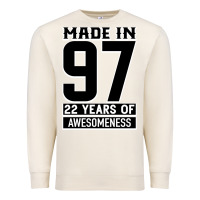 Sandshell Made In 97 22 Years Of Awesomeness Premium Sweatshirt - Bettercallsaul
