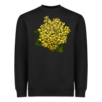 Black Oregon Grape Flower Illustrations Heavyweight Sweatshirt - LillyAllenDesigns