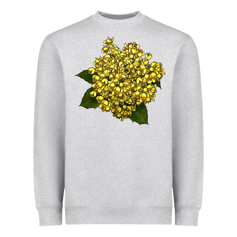 Oregon Grape Flower Illustrations Heavyweight Sweatshirt by LillyAllenDesigns | Teevron