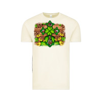 Vintage Arctic Western Shamrock Cross Leopard Background Vintage Tee - Artiststas