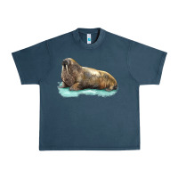 Midnight Navy Walrus Urban Heavy Tee - LillyAllenDesigns