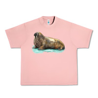 Salmon Walrus Urban Heavy Tee - LillyAllenDesigns