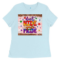 Baby Blue don't hide your pride tumbler Ladies Tee - JahusDesignShop