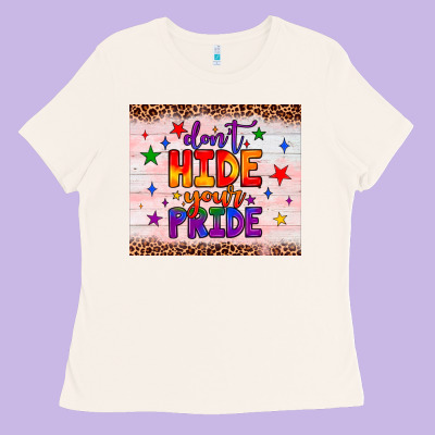 Don't Hide Your Pride Tumbler Ladies Tee Designed By Jahusdesignshop