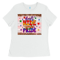 White don't hide your pride tumbler Ladies Tee - JahusDesignShop