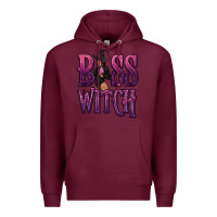 Burgundy Boss Witch Premium Hoodie - texasbilliewilder
