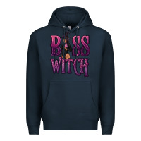 Navy Boss Witch Premium Hoodie - texasbilliewilder