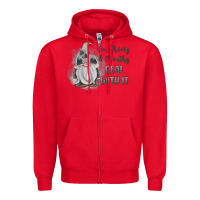 Red im shorty mouthy deal with it gnome Zipper Hoodie - MaliasSmallBusiness