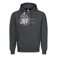Smoke im shorty mouthy deal with it gnome Zipper Hoodie - MaliasSmallBusiness