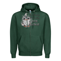 Sports Green im shorty mouthy deal with it gnome Zipper Hoodie - MaliasSmallBusiness
