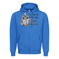True Royal im shorty mouthy deal with it gnome Zipper Hoodie - MaliasSmallBusiness