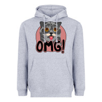 Heather Grey omg cat Heavyweight Hoodie - Bettercallsaul