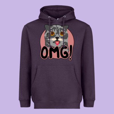 Omg Cat Heavyweight Hoodie Designed By Bettercallsaul