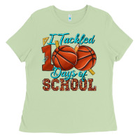 Matcha i tackled 100days of school basketball Ladies Tee - texasbilliewilder