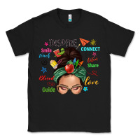 Black Teacher messy bun caucasian Classic Tee - NancyCooperArtShop