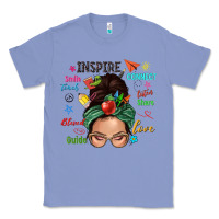 Colony Blue Teacher messy bun caucasian Classic Tee - NancyCooperArtShop
